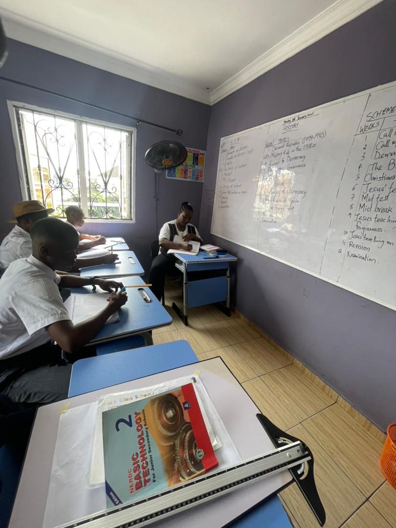 School library with reading areas